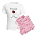 thumbnail image 6 of CafePress - 100 Percent Chance Of Wine Women's Light Pajamas - Women's Short Sleeve Print T-Shirt and Pants Light Cotton Pajama Set, 6 of 7