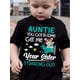 thumbnail image 1 of Boys' Humorous "Auntie, You Gotta Come Get Me" Short Sleeve T-Shirt - 100% Polyester, Crew Neck, Casual Summer Top with Colorful Letter Print & Airplane Illustration, Playful Graphic Tee|Cartoon Airp, 1 of 6