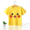 thumbnail image 1 of Camisetas de Pokémon para niños, ropa de algodón suave de manga corta de Pikachu, Bulbasaur Squirtle Mew, Tops para niños y niñas, 2023, 1 of 4