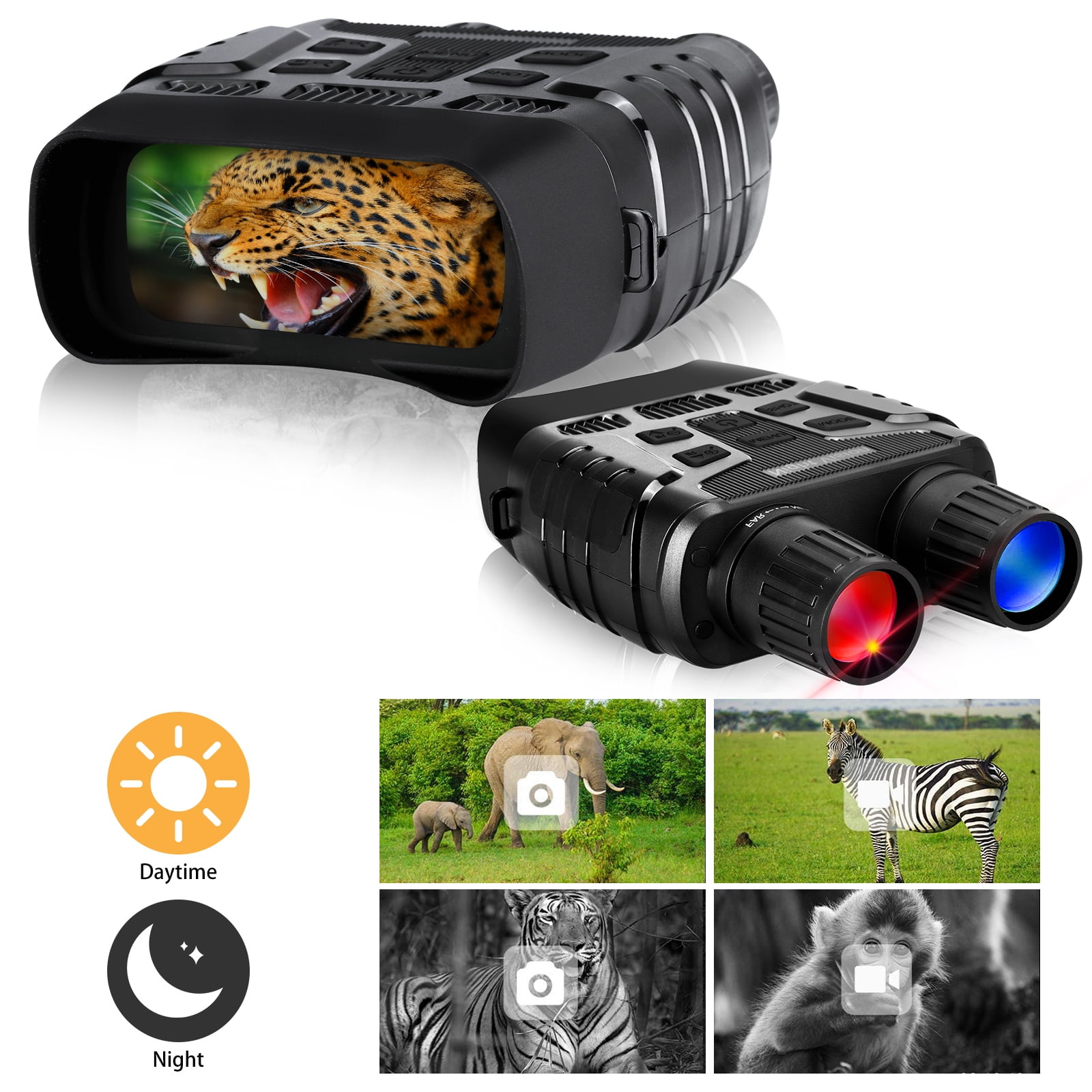 COBER Night Vision Goggles Night Vision Binoculars for Complete Darkness Digital Infrared Binoculars with Night Vision with 32 GB Memory Card 
