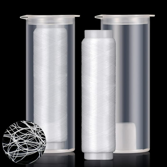 Invisible Magic Fishing Line - 656ft Nylon Elastic Bait Thread (0.2mm) with Storage Case | Stretchy Clear Fishing String for Freshwater/Saltwater | Strong Invisible Leader Line for Lures, Hooks