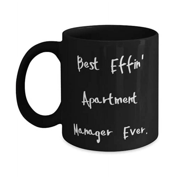 Cute Apartment manager 11oz Mug, Best Effin' Apartment, F Cowkers, Present From Colleagues, Cup F Apartment manager