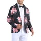 thumbnail image 4 of Inspire Chic Chaquetas Deportivas Florales para Hombres Ajuste Slim Fiesta Prom Blazers Impresos con Flores XL Negro, 4 of 6