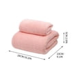 thumbnail image 2 of Huzdenx 2‑Pack Towel Set, Includes 1×Washcloth & 1×Bath Towel, Soft Absorbent Polyester Household Bath Towels for Bathroom, 27.5×55.1in Bath Towel,13.7×29.5in Hand Towel, Multiple Colors Available, 2 of 4