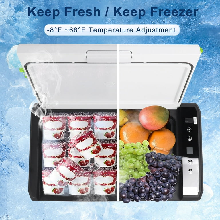 12 Volt Car Refrigerator, 26QT(25L) Portable Car Refrigerator, -8