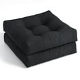 thumbnail image 1 of Costway 2 PCS 21" x 21" Patio Chair Seat Cushion Pads Indoor/Outdoor Black, 1 of 9