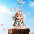 thumbnail image 1 of Girl Baby Pendant 2D Flat Car Pendant Car Decoration Bag Pendant, 1 of 7