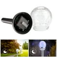 thumbnail image 1 of Yard Solar Lamp, 2Pcs Round Ball Lights Waterproof Energy-Saving LED Stake Light, For Pathway Driveway Lawn Courtyard, 1 of 8