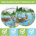 thumbnail image 5 of 96PCS Gone Fishing Plates and Napkins Party Supplies - Fishing Birthday Party Decorations Fishing Themed Disposable Paper Tableware Set Serves 24 Guests, 5 of 7