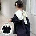 thumbnail image 4 of Vestido de Algodón Perfecl Negro con Lazo para Niña Estilo Vintage 90cm, 4 of 7