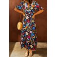 thumbnail image 1 of a.Jesdani Floral Maxi Dress: Graceful Flair, Every Move, 1 of 8