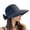 Black_One Size, variant on Hollow Out Round Dome Straw Hat Back Bowknot Decor Folding Wide Large Brim Pure Color Beach Hat Fashion Accessories
