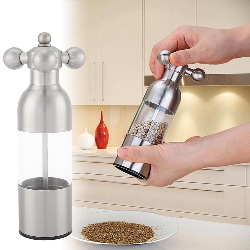 Faucet Valve Shape Manual Pepper Salt Mill Spice Sauce Grinder Kitchen Muller ##