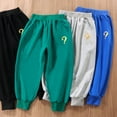 thumbnail image 4 of YTDSCS Boys Spring Summer Sweatpants for Kids Toddler,Big Boy Jogger Pants Athletic Pants Youth Cotton Cute Elastic Waist Trousers,Size 2-12T, 4 of 6