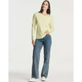 thumbnail image 6 of Real Essentials 4 Pack: Women's Cotton Classic-Fit Long-Sleeve Crewneck T-Shirt (Available in Plus Size), 6 of 7