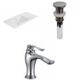 thumbnail image 1 of American Imaginations 35.5-in. W 1 Hole Ceramic Top Set In White Color - Drain Incl. AI-33046, 1 of 9