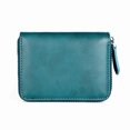 thumbnail image 2 of facefd Coin Purse Men Short Money Bag Change Mini Wallet Pocket Zipper Rfid Blocking Card Holder Cowhide Lady Fashion for Office Pouch Blue, 2 of 8