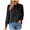 Black, variant on Women's Tie Neck Puff Sleeve Blouse Long Sleeve Top with Bow Collar in Solid Colors for Work or Casual Wear（Pink， XL）
