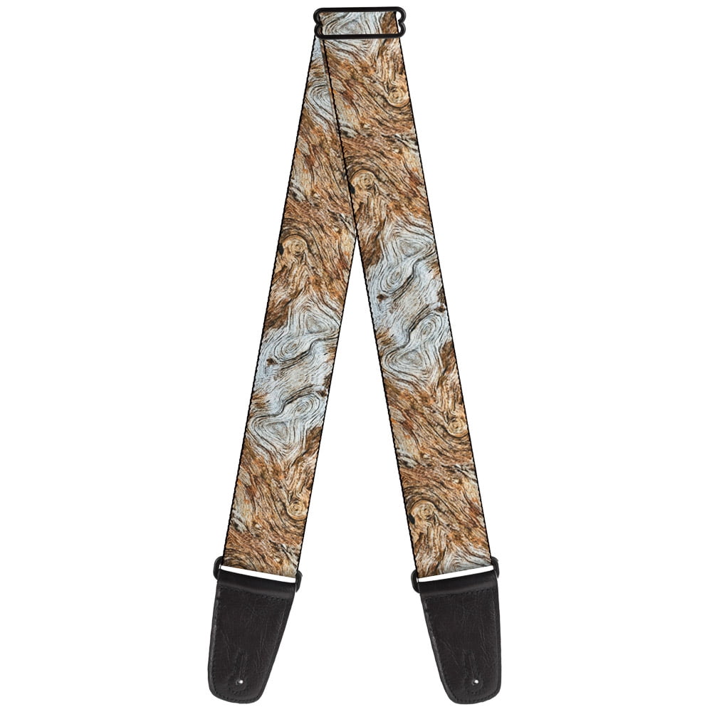 Buckle-Down Guitar Strap, Driftwood Grain, 2 Inches Wide