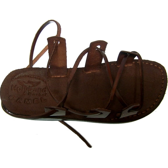 Holy Land Market Genuine Leather Suede Bottom Biblical Sandals (Jesus) Suede V