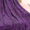 thumbnail image 3 of Halloween Purple Spider Web Pattern Blanket,Comfortable Soft Flannel Throw Blanket,All Season,Warm Lightweight Blankets for Sofa Bed Couch Living Room Chair,30"x40", 3 of 4