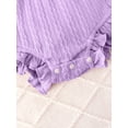 thumbnail image 6 of PureChapter Baby Girls Long Sleeve Ruffle Bow Bodysuit 3-Piece Outfit Set with Headband and Socks Newborn Infant Clothes for 0-18 Months, 6 of 8