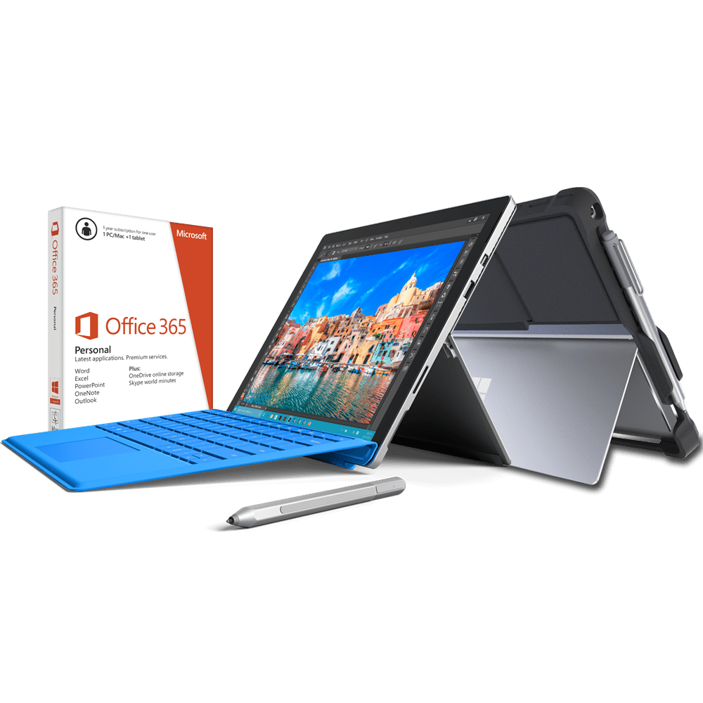 Microsoft Surface Pro 4 12.3 i7 512GB MultiTouch Bundle with MS Office