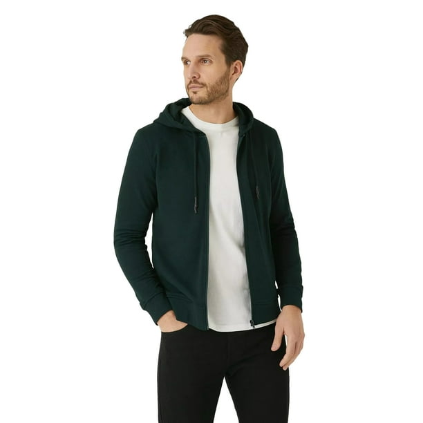 Burton - Sudadera con Cremallera para Hombre (Verde Botella)