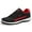Black, variant on Dumajo Mens Shoes Fashion Running Sneaker Casual Leather Sport Shoes Breathable Comfortable Walking Shoes