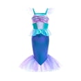 thumbnail image 3 of Robe pour Enfants Robe de Fête d'Été pour Filles Robe de Danse Robe de Princesse pour Enfants Robe de Jeu de Rôle Violette 4 Ans-5 Ans, 3 of 7