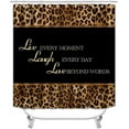 thumbnail image 5 of Safari Theme Shower Curtain Sets 4-Piece Waterproof Polyester 72x72 Inch, Leopard & Animal Print with Non-Slip Bath Mat, Jungle Bathroom Decor Includes 12 Hooks​, 5 of 8