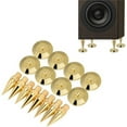 thumbnail image 4 of 16 Pairs Copper Speaker Spike Isolation Stand with Base Pad Feet Mat for Speaker, Amplifier, DVD Player, Recorder, 4 of 8