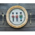 thumbnail image 2 of Fennco Styles Nutcracker Fringe Holiday Placemats 13" Round, Set of 4 - Multicolored Soldier Print Festive Table Mats for Christmas Décor, Banquet, Family Gathering and Special Events, 2 of 9