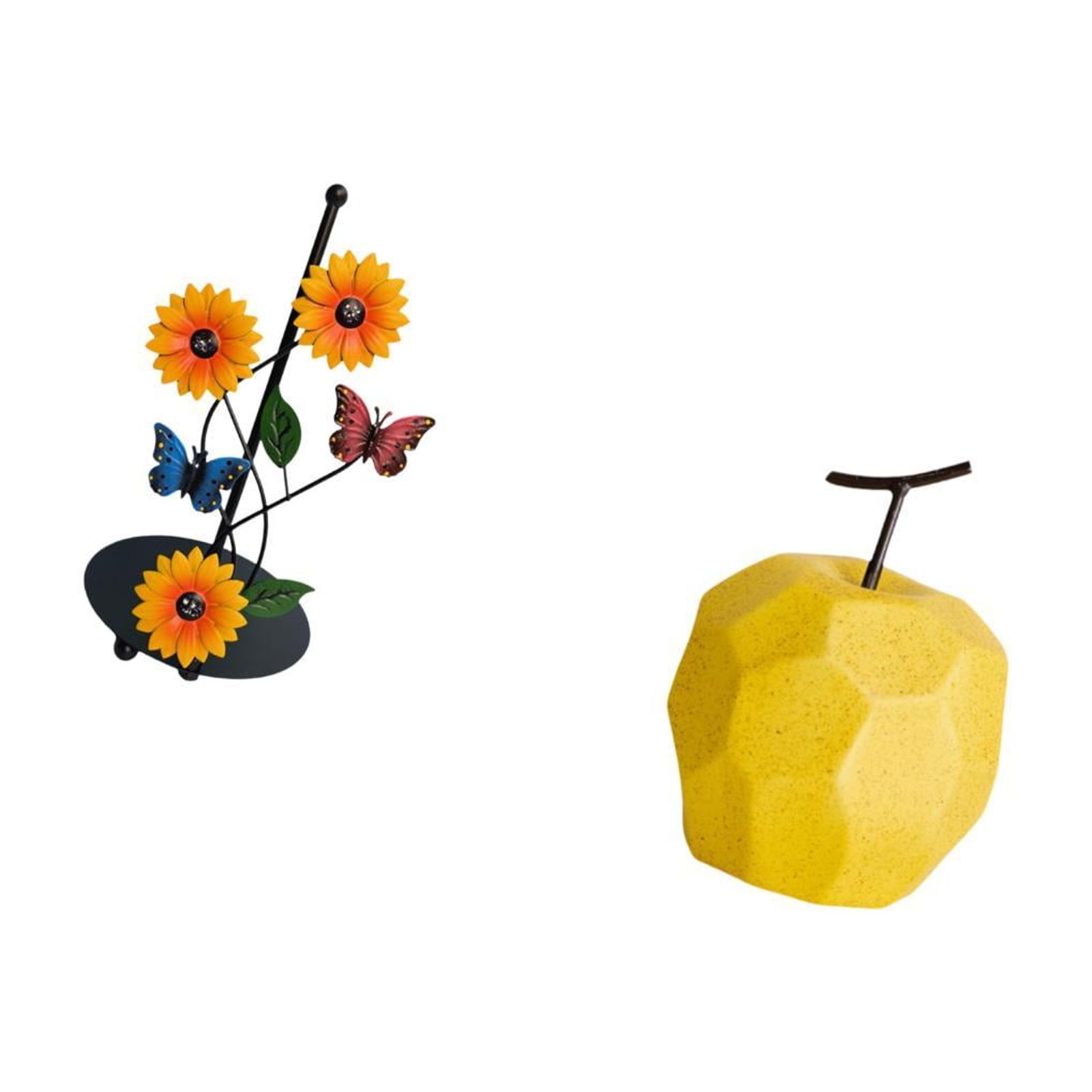 Fiocias Toilet Paper Holder And Porcelain Fruit Sculpture Paper Towel Holder Countertop Kitchen Roll Holder Art Figurine Iron Lightweight Suitable for Kitchen