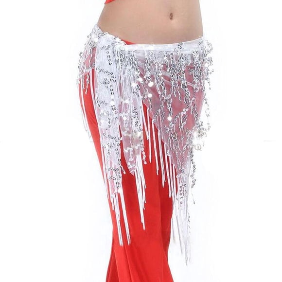 FRINGE BELLY DANCE HIP SCARF WRAP BELT DANCER