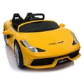 thumbnail image 7 of 12V Kids Ride On Sports Car 2.4GHZ Remote Control Yellow, 7 of 7