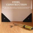 thumbnail image 2 of SHISUYAN 10pcs Black Triangle Shelf Brackets Heavy Duty Cold Rolled Steel for Home Use, 2 of 8