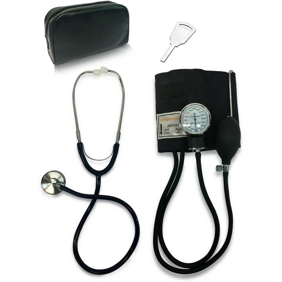Primacare ET-9106 Classic Series Adult Blood Pressure Kit, Includes Sphygmomanometer with D-Ring Cuff and Stethoscope