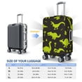 thumbnail image 6 of Daiia Cute Cartoon Dinosaurs Green Silhouette Luggage Cover, Thickened Washable Travel Luggage Covers, Elastic Unique Baggage Covers for 18-20 inch Luggage-X-Large, 6 of 9