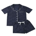 thumbnail image 1 of AMERTEER Ensemble Pyjama à Manches Courtes en Coton Mignon pour Femme, 1 of 4