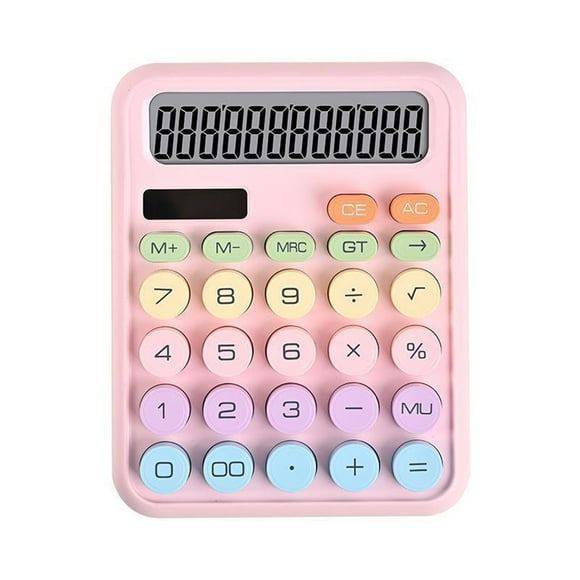 IROINID Calculatrices de Bureau, Calculatrice de Bureau à Chiffres, Calculatrice à Fonctions Standard de Poche Scientifique, Calculatrice à Haute Couleur Dopamine Clé Mécanique Scientifique Ordinateur