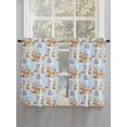 thumbnail image 5 of Blue Bunny Easter 2 Panel Kitchen Curtains for Windows, Colorful Eggs Rabbits Pastoral Bathroom Privacy Curtain, Home Décor Window Treatment for Bedroom/Living Room 55"x45", 5 of 6