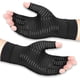 thumbnail image 1 of Guantes de compresión de cobre para artritis, para mujeres y hombres, alivian el dolor de manos, la hinchazón y el síndrome del túnel carpiano. Sin dedos, ideales para escribir y para dar soporte a, 1 of 6
