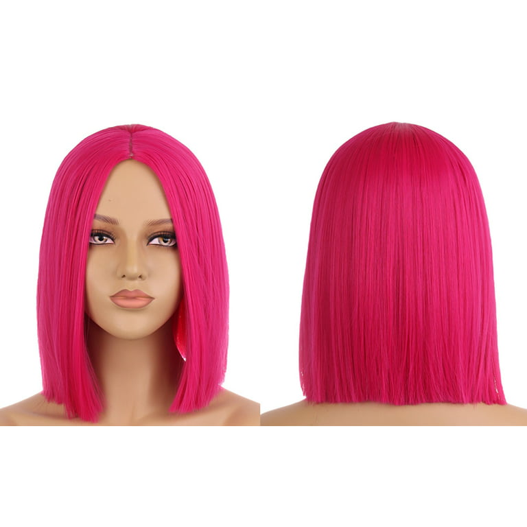 Pink Synthetic Lace Front Wig Long Wave Middle Part Rose Gold Wig Heat  Resistant Daily Makeup Cosplay Wigs for Women 24 Inches