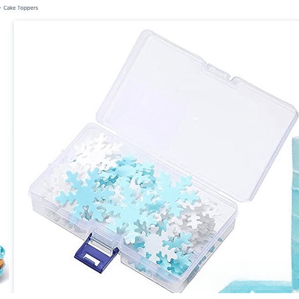 Oblea de papel de arroz pegajoso con copos de nieve, impresión de papel, copo de nieve, decoración de pastel con copos de nieve