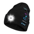 thumbnail image 1 of Gorro Bluetooth Music con luz LED recargable, color negro, 1 of 3