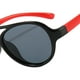 thumbnail image 5 of Bonitas gafas de sol redondas con protección UV para verano, gafas de sol para niños. negro rojo, 5 of 9