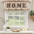 thumbnail image 2 of 2 Pack Valances for Window, Country Short Curtains for Kitchen Bedroom Living Room, Texas Star Plants Branches Berry Farmhouse Retro Rod Pocket Small Window Treatment Valance Drapes 54 x 18 Inch, 2 of 8