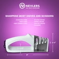 thumbnail image 2 of Nevlers 4-in-1 White Knife Sharpener- Polishes & Repairs Most Knives, 2 of 9