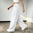 thumbnail image 7 of Women's Barrel Pants Wide Leg High Waist Sweatpants Elastic Oversized Athletic Joggers Trousers Fall Casual Lounge Sweatpants Women, 7 of 7